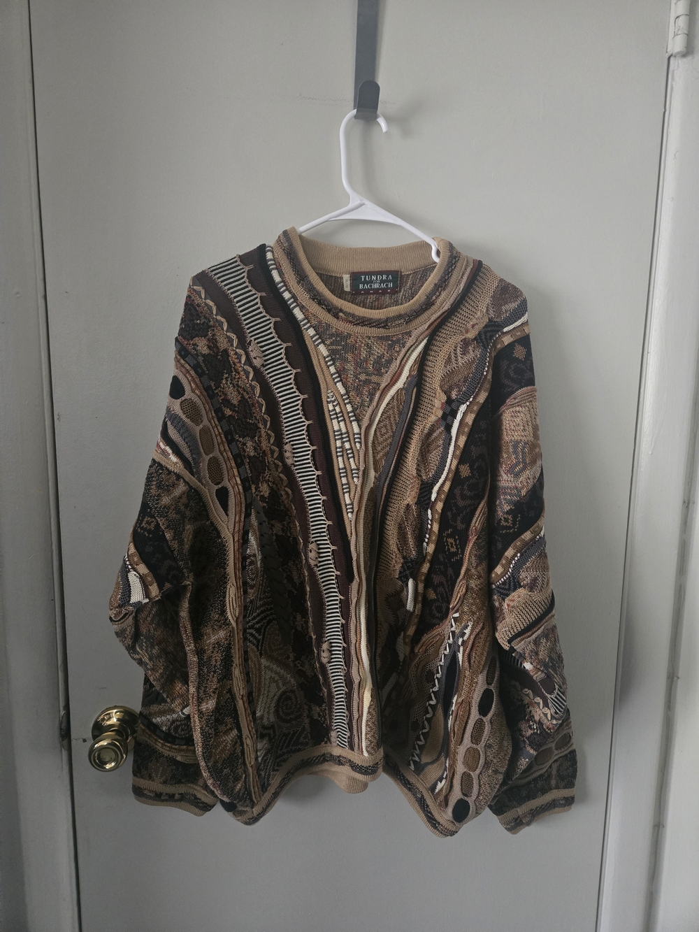 VTG Tundra for Bachrach Chunky 100% Cotton Patterened Sweater